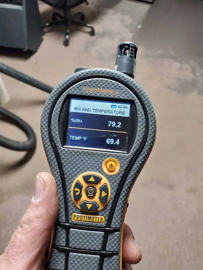 Moisture meter humidity assessment for Fire & Smoke Damage Restoration in Newport Beach