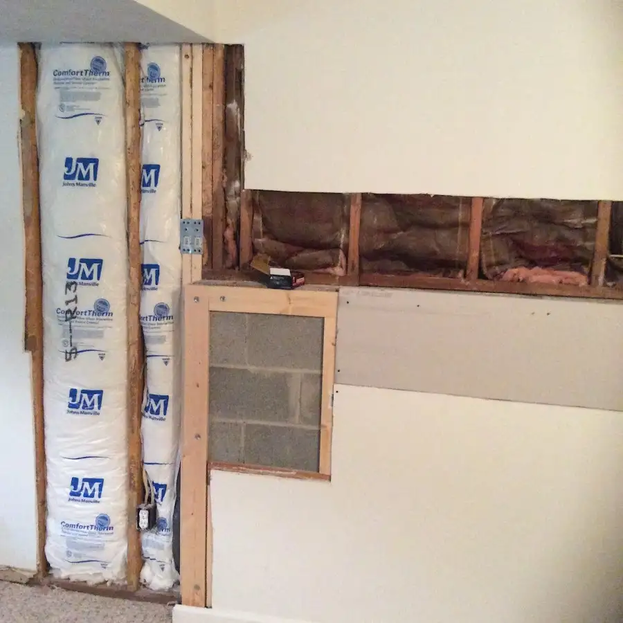 Wall insulation replacement during Odor Removal & Deodorization in Newport Beach